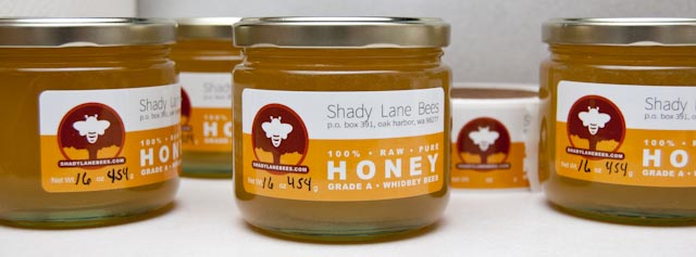 Fresh honey at Oak Harbor and Coupeville!